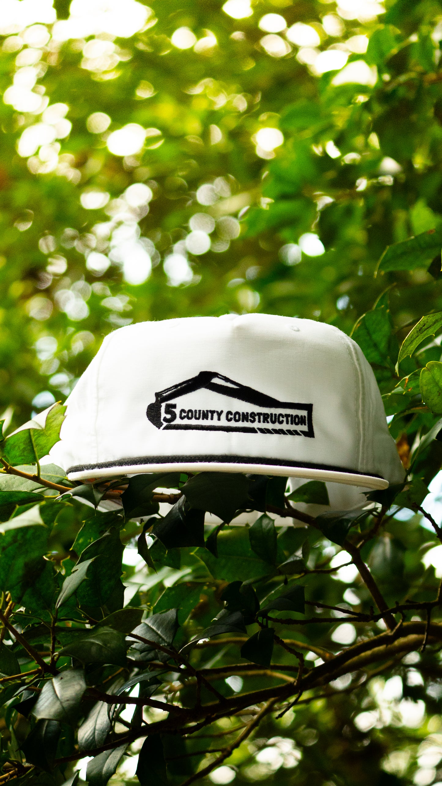 5 County White Rope Hat (Snow)