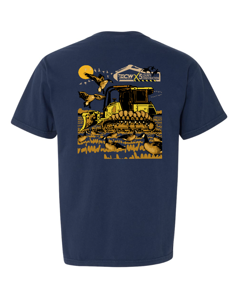 ECW & 5CC Dozer Collab T-Shirt “Navy Blue”
