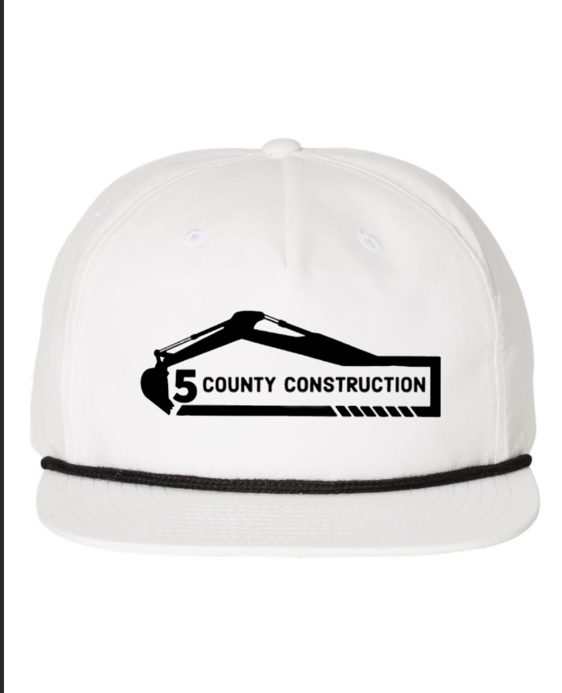 5 County White Rope Hat (Snow)