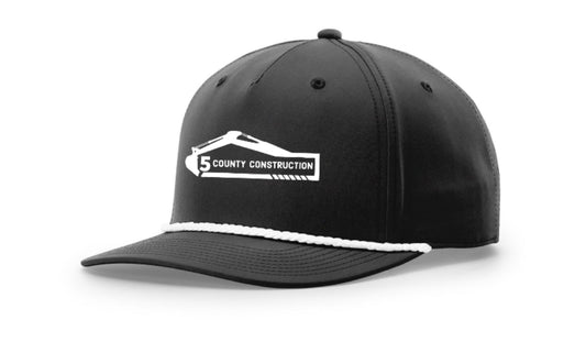 5 County Black Rope Hat (Moonlight)