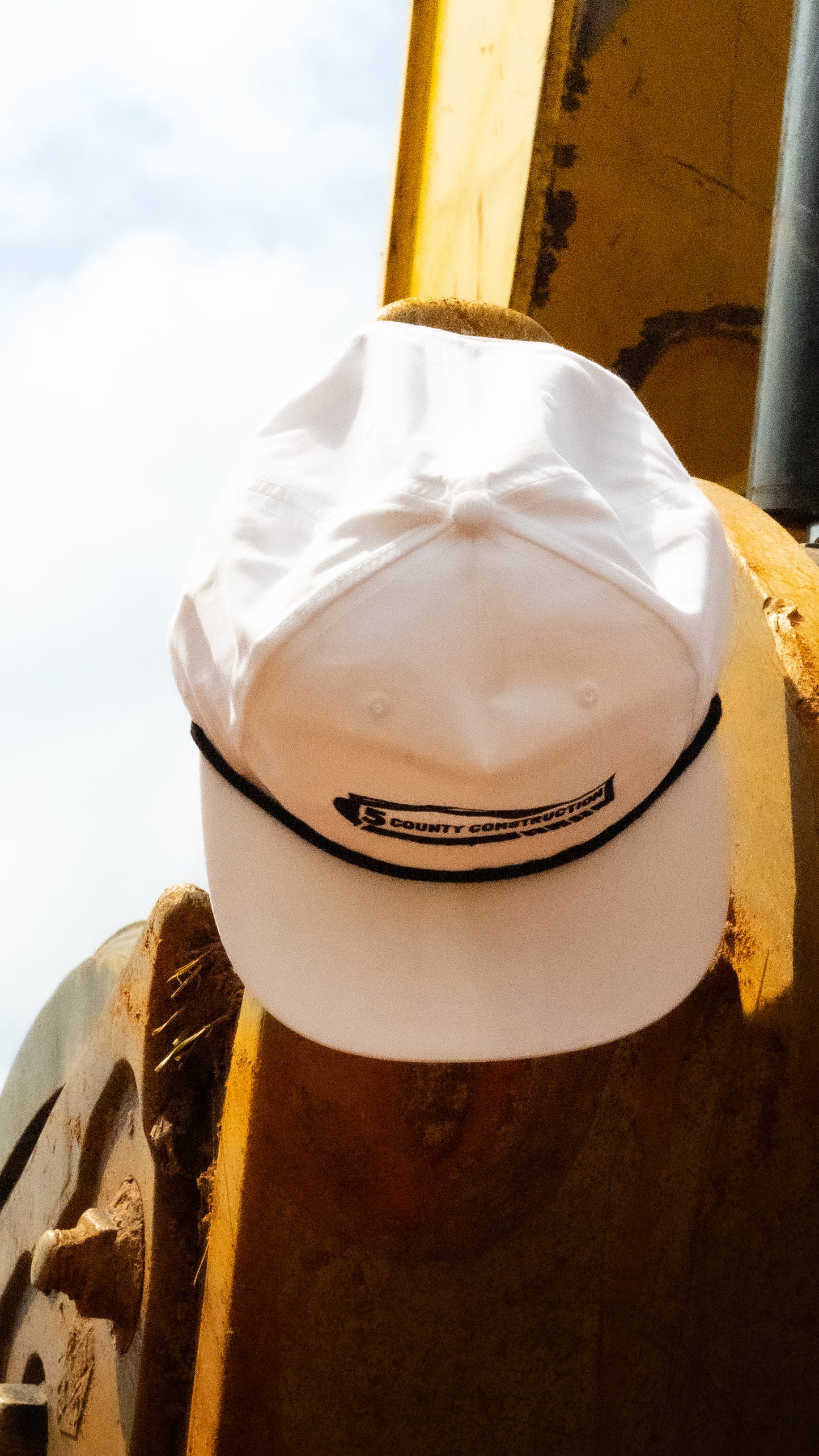 5 County White Rope Hat (Snow)