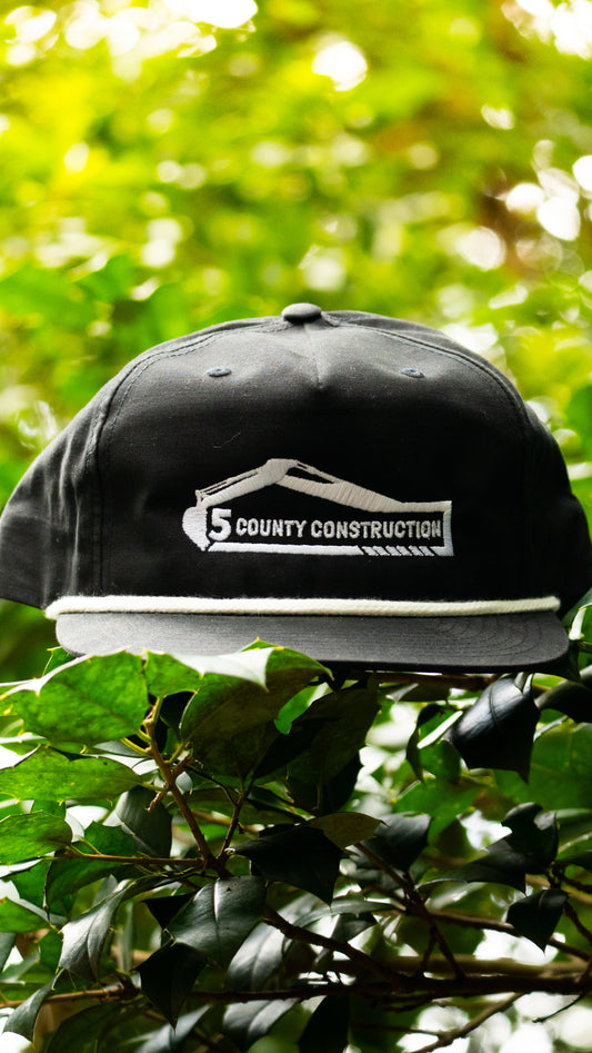 5 County Black Rope Hat (Moonlight)